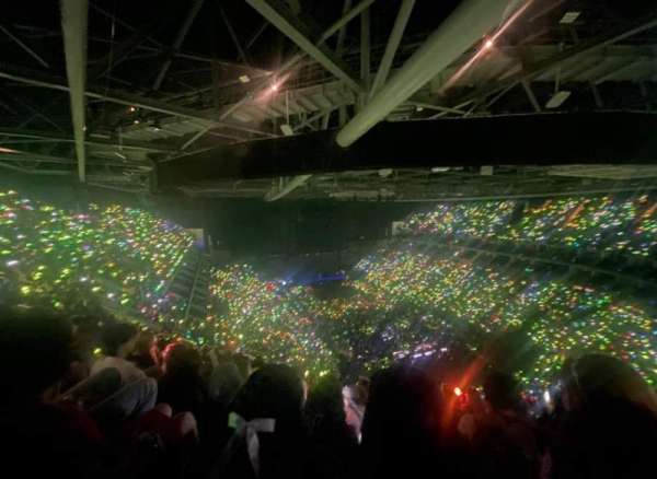 The O2, London, section: 410, row: U, seat: ??