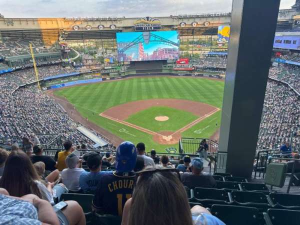 American Family Field, section: 423, row: 18, seat: 4