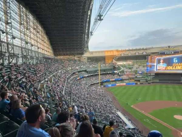 American Family Field, section: 423, row: 18, seat: 4