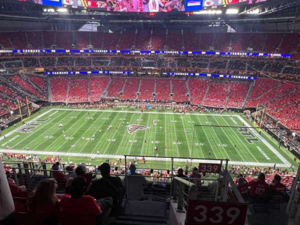 Mercedes-Benz Stadium, section: 339, row: 8, seat: 2