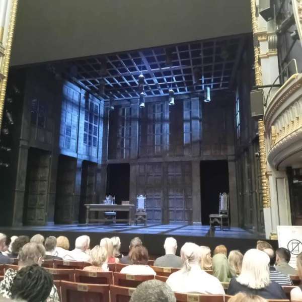 Harold Pinter Theatre, section: Stalls, row: H, seat: 5