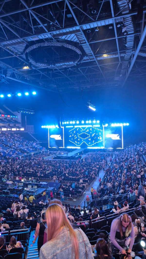 The O2, London, section: 108, row: M, seat: 247
