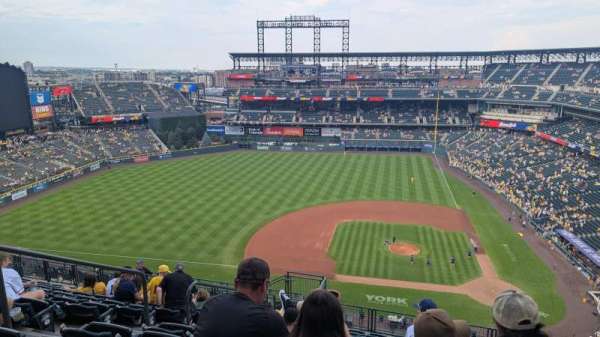 Coors Field, section: U336, row: 20, seat: 17