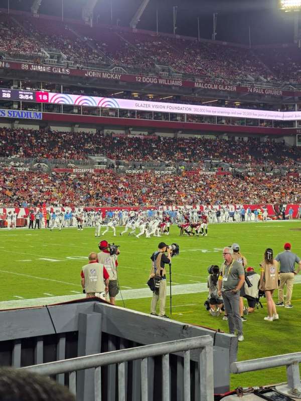 Raymond James Stadium, section: 106, row: C, seat: 20