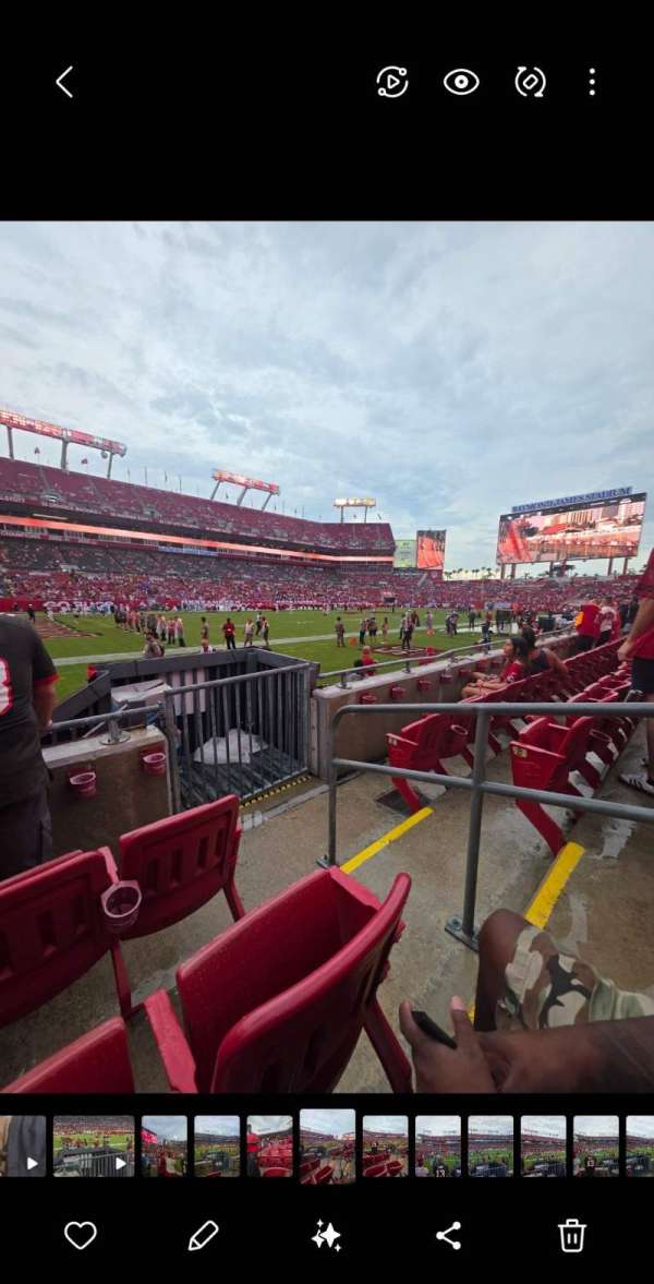Raymond James Stadium, section: 106, row: C, seat: 20