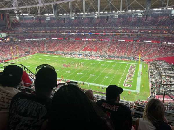 State Farm Stadium, section: 407, row: 4, seat: 4