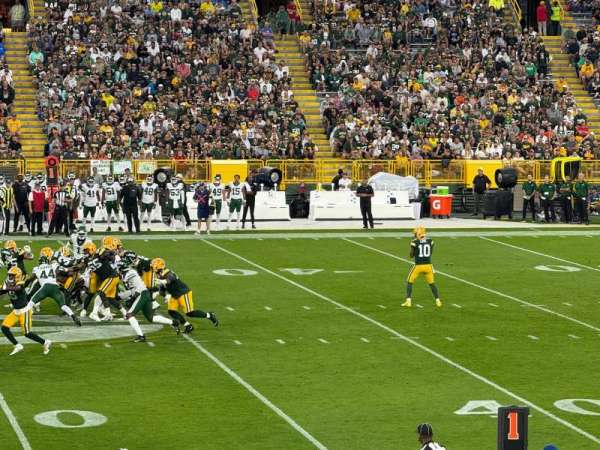 Lambeau Field, section: 120, row: 21, seat: 5