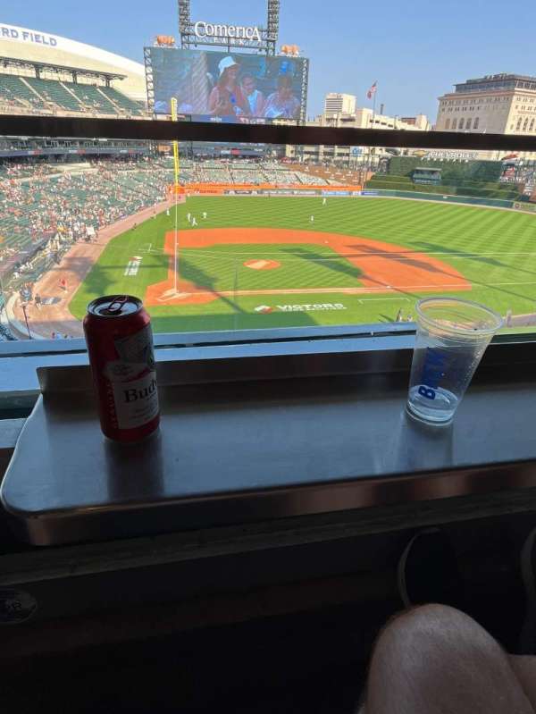 comerica park, section: Suite 208, row: 1, seat: 3