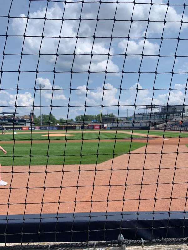 lmcu ballpark, section: 121, row: 1, seat: 4