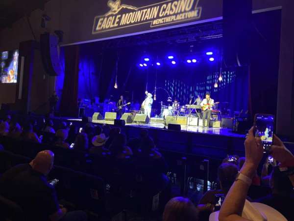 Events Center at Eagle Mountain Casino, section: A3, row: 5, seat: 3