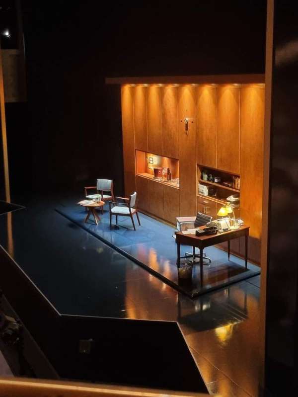 Barbican Theatre, section: Circle, row: AA, seat: 1