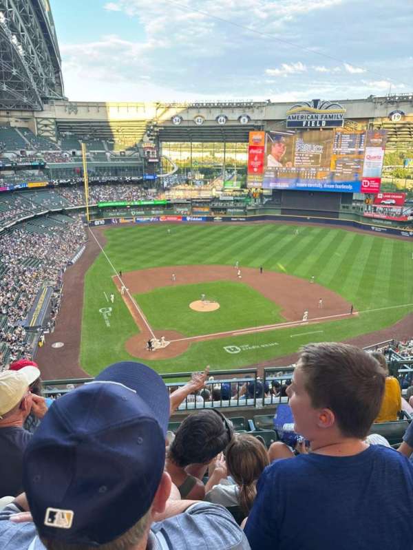 American Family Field, section: 419, row: 12, seat: 7-8
