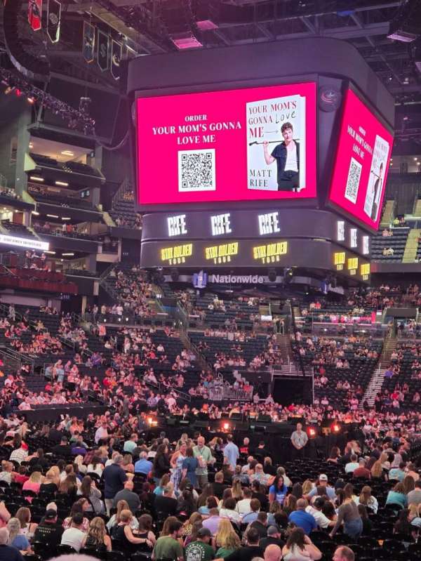 Nationwide Arena, section: 107, row: K, seat: 15