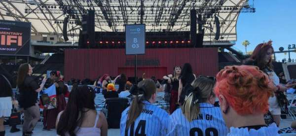 BMO Stadium, section: Floor C3, row: 3, seat: 10