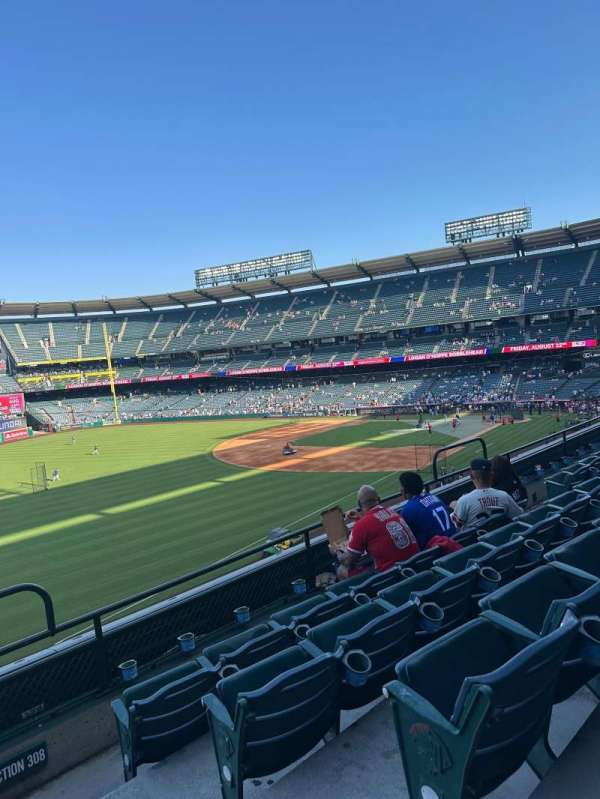 Angel Stadium, section: 307, row: E, seat: 12