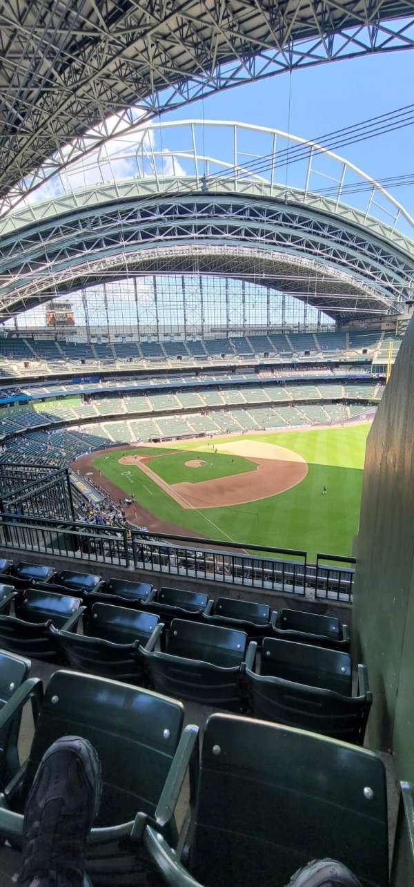 American Family Field, section: 407, row: 11, seat: 8
