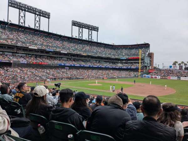 Oracle Park, section: 105, row: 30, seat: 12
