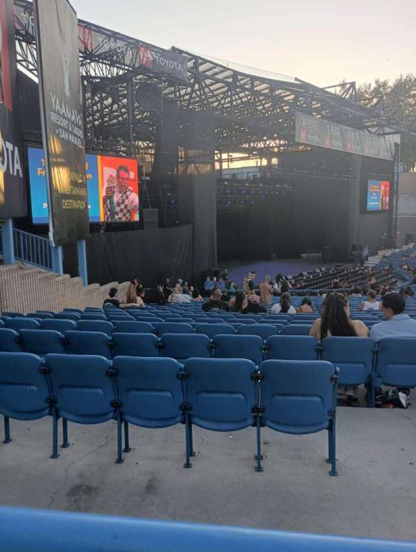 Pacific Amphitheatre, section: 4, row: A, seat: 19