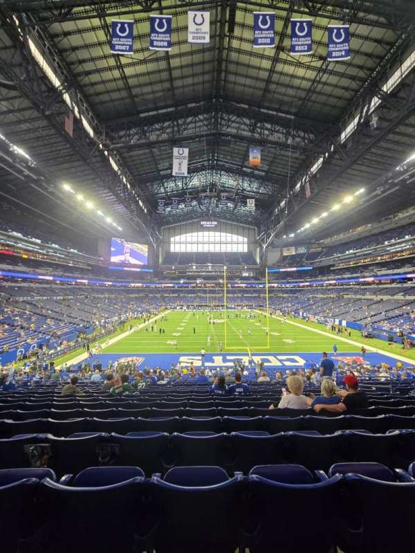 Lucas Oil Stadium, section: 101, row: 32, seat: 11