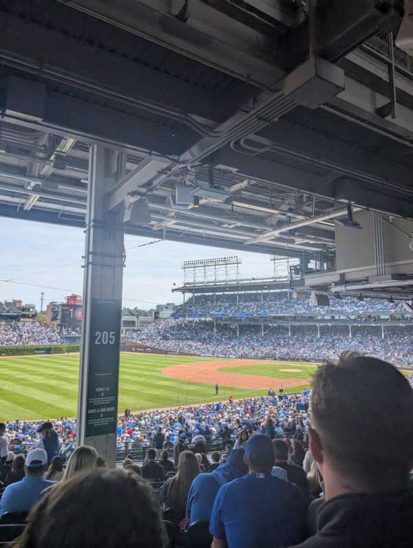 Wrigley Field, section: 205, row: 17, seat: 20