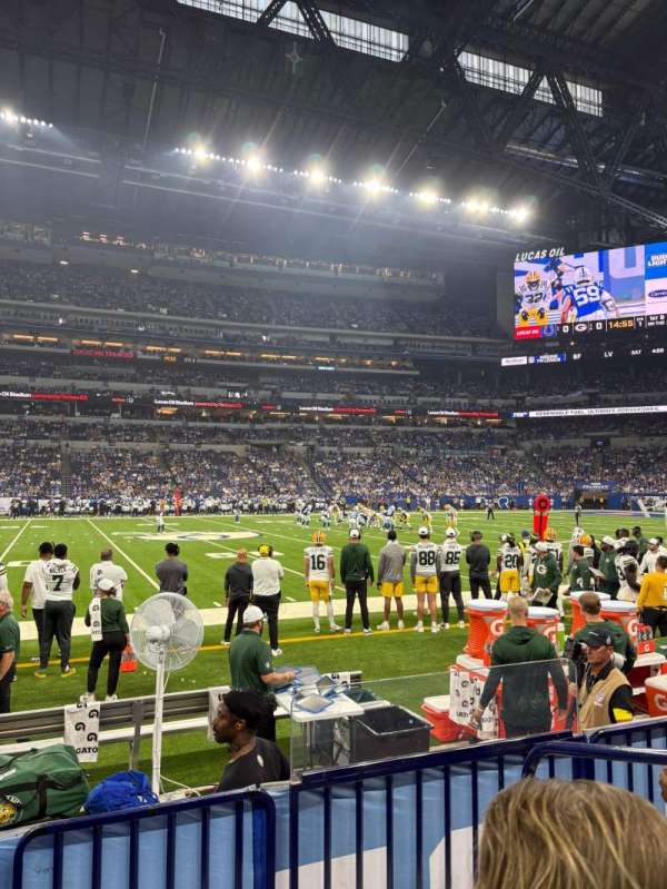 Lucas Oil Stadium, section: 114, row: 3, seat: 2
