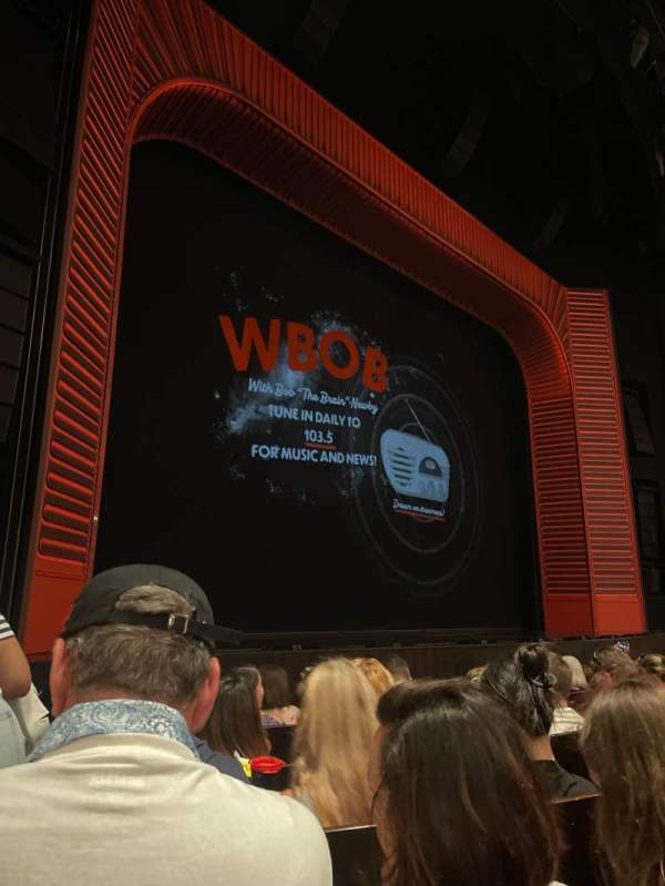 Marquis Theatre, section: Orchestra L, row: F, seat: 13