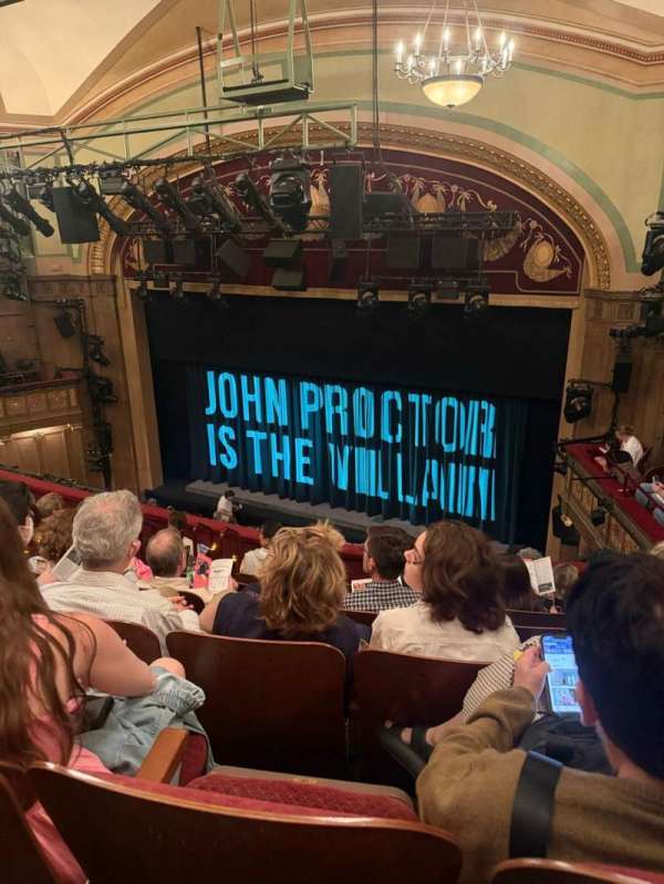 Booth Theatre, section: Mezzanine R, row: G, seat: 14