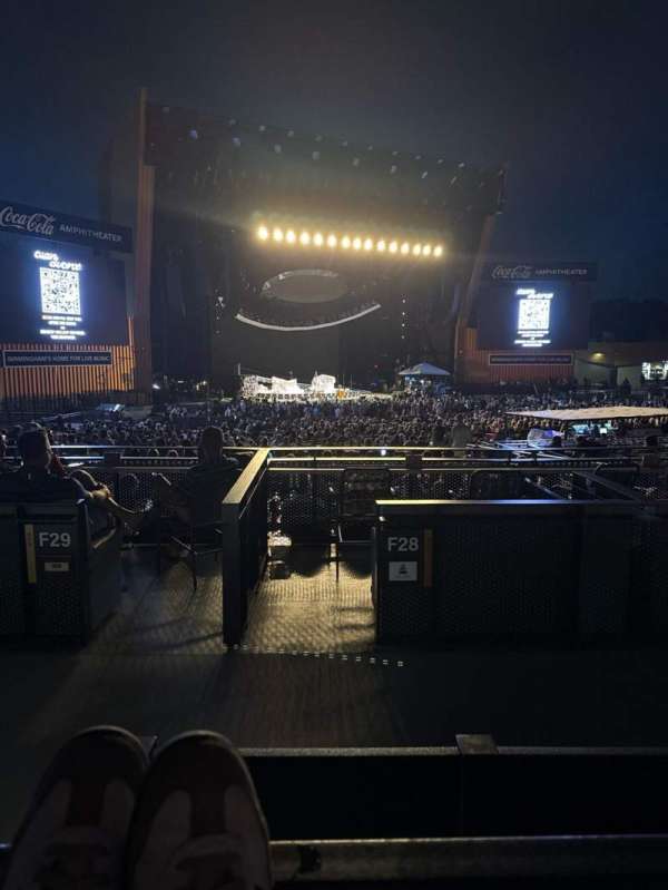 Coca-Cola Amphitheater, section: 206wc, row: A, seat: 8
