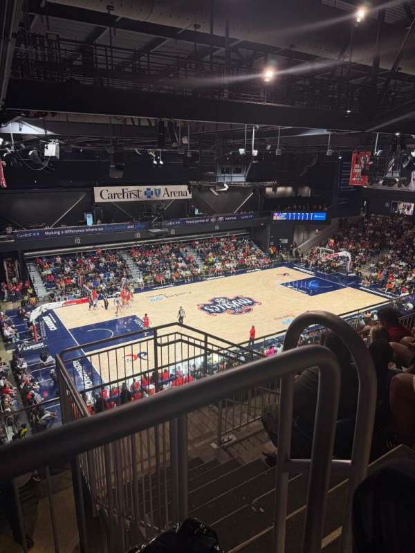 CareFirst Arena, section: 206, row: GG, seat: 2