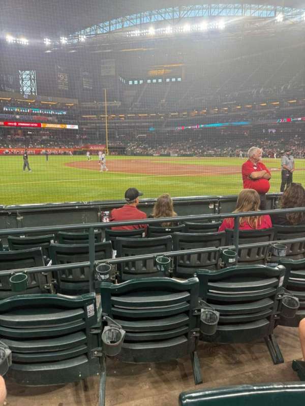 Chase Field, section: S, row: D, seat: 4