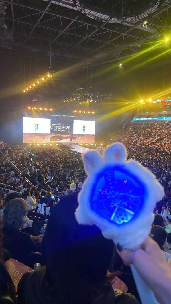 The O2, London, section: 105, row: T, seat: 145