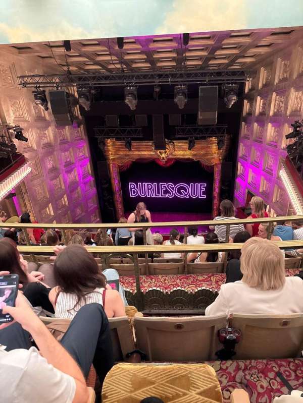 Savoy Theatre, section: Grand Circle, row: H, seat: 9