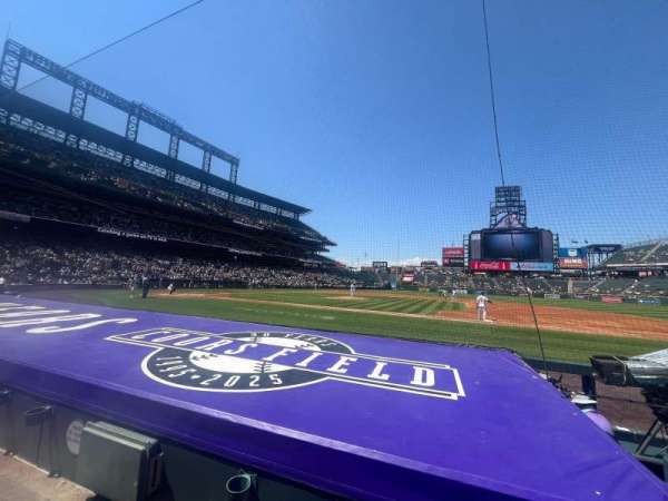 Coors Field, section: 122, row: 6, seat: 8