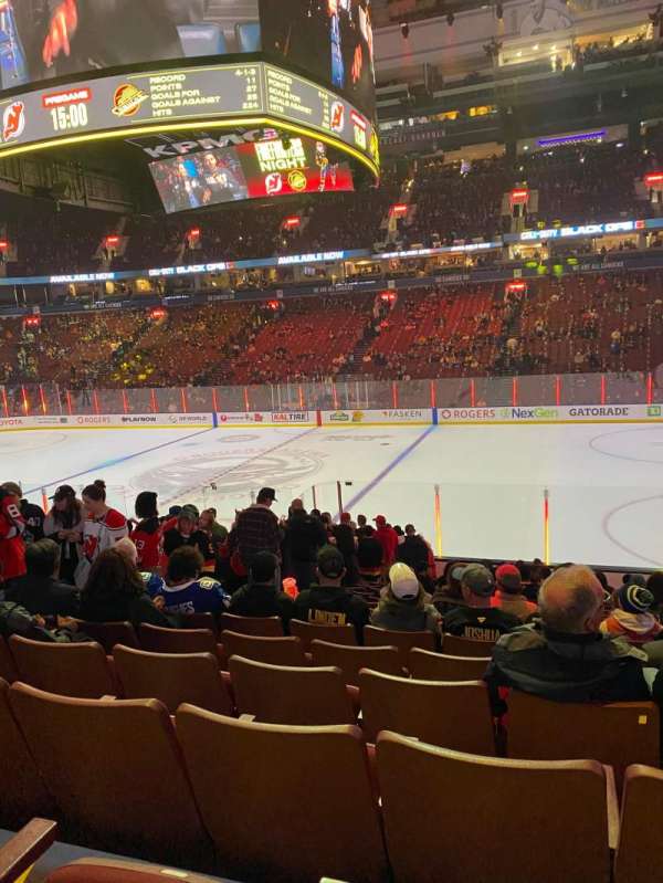 Rogers Arena, section: 116, row: 18, seat: 7