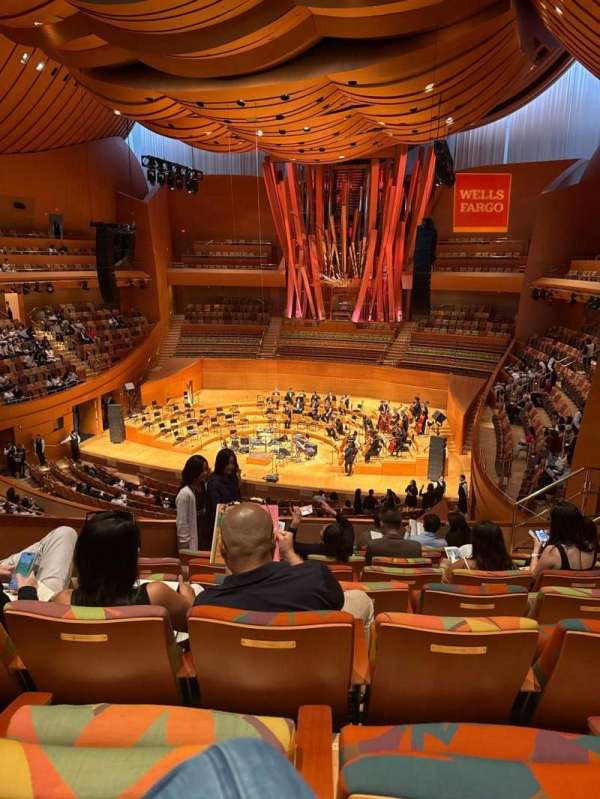 Walt Disney Concert Hall, section: Terrace, row: H, seat: 108