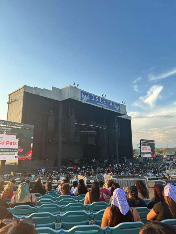 Isleta Amphitheater, section: 9, row: L, seat: 5