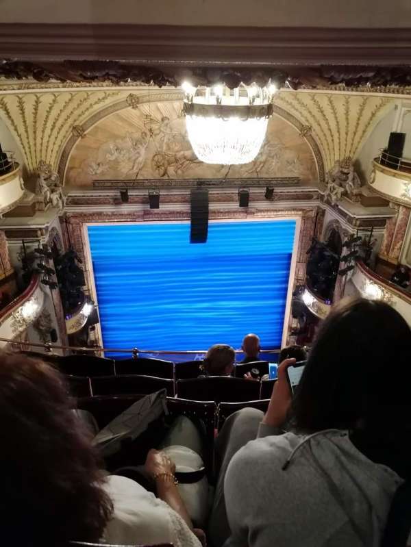 Novello Theatre, section: Balcony, row: E, seat: 15