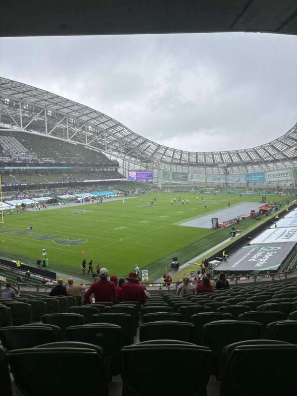 Aviva Stadium, section: 312, row: P, seat: 12