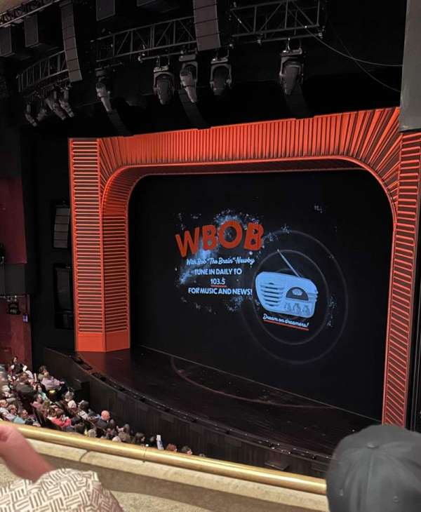 Marquis Theatre, section: Mezzanine R, row: B, seat: 24