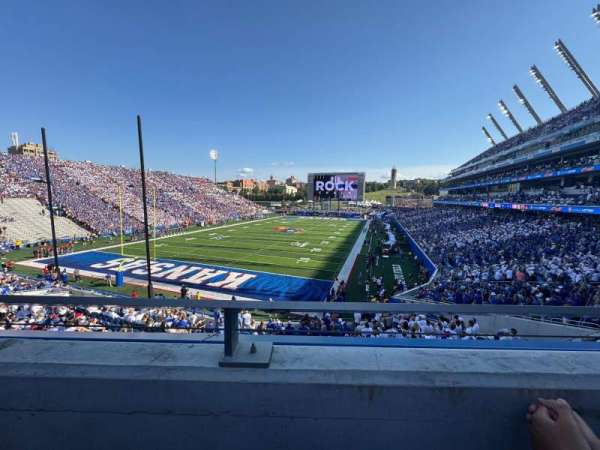 David Booth Kansas Memorial Stadium, section: 214, row: 1, seat: 12
