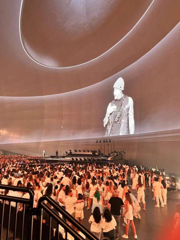 The Sphere, Vegas, section: 110, row: 12, seat: 3