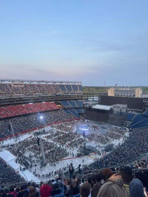 Gillette Stadium, section: 338, row: 22, seat: 6