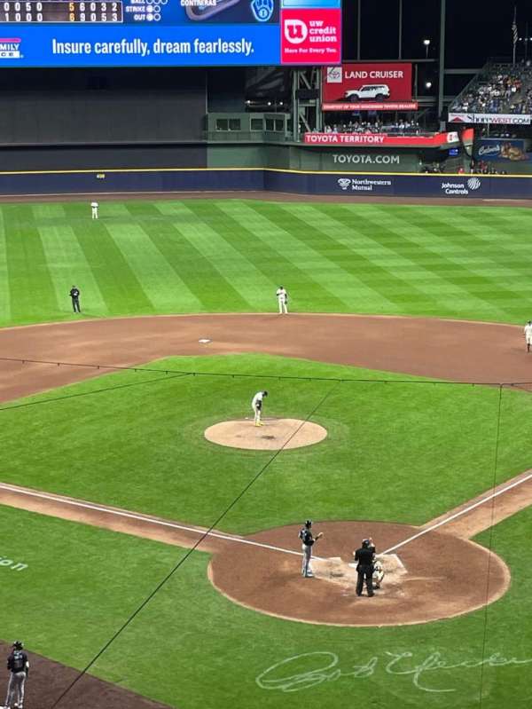 American Family Field, section: 331, row: 4, seat: 3