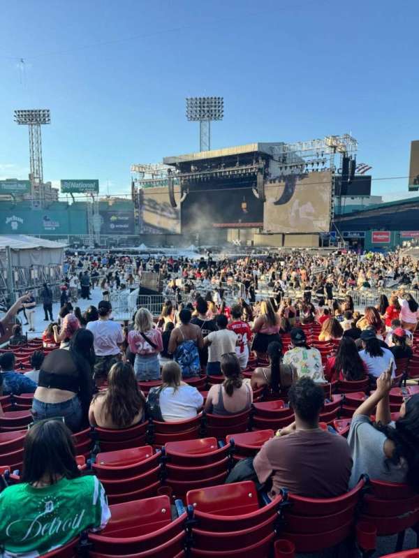Fenway Park, section: Right Field Box 97, row: JJ, seat: 8