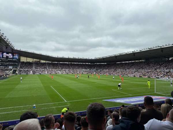 Pride Park, section: SL-E, row: KK, seat: 744