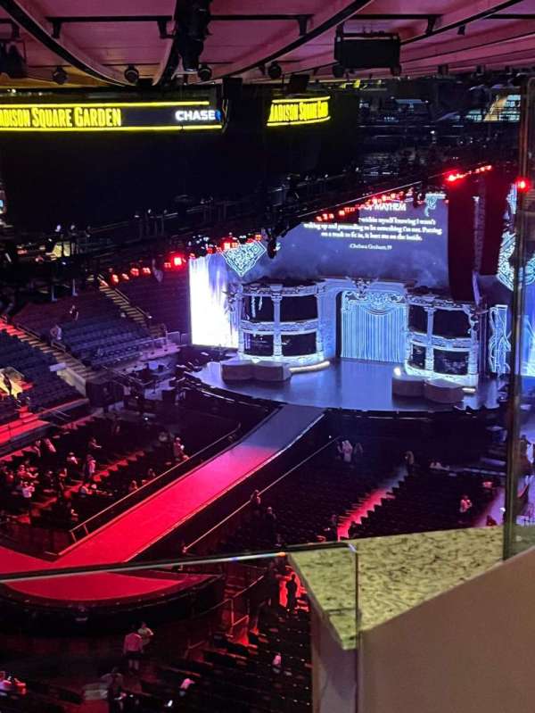 Madison Square Garden, section: 308, row: 2, seat: 16
