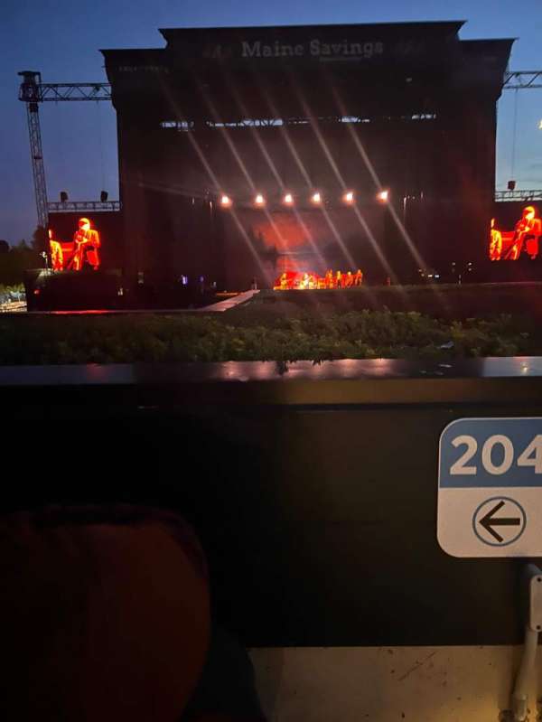 Maine Savings Amphitheater, section: 204, row: B, seat: 1
