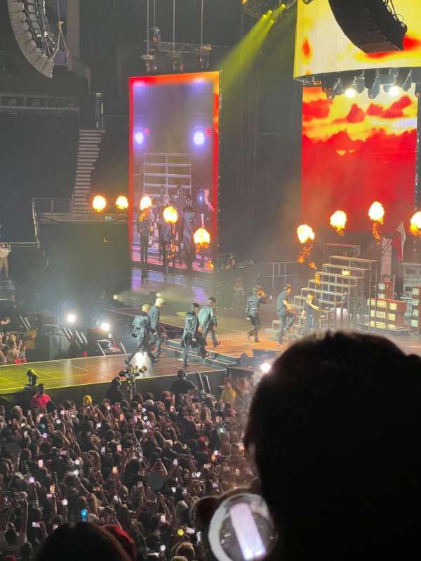 The O2, London, section: 111, row: T, seat: 345