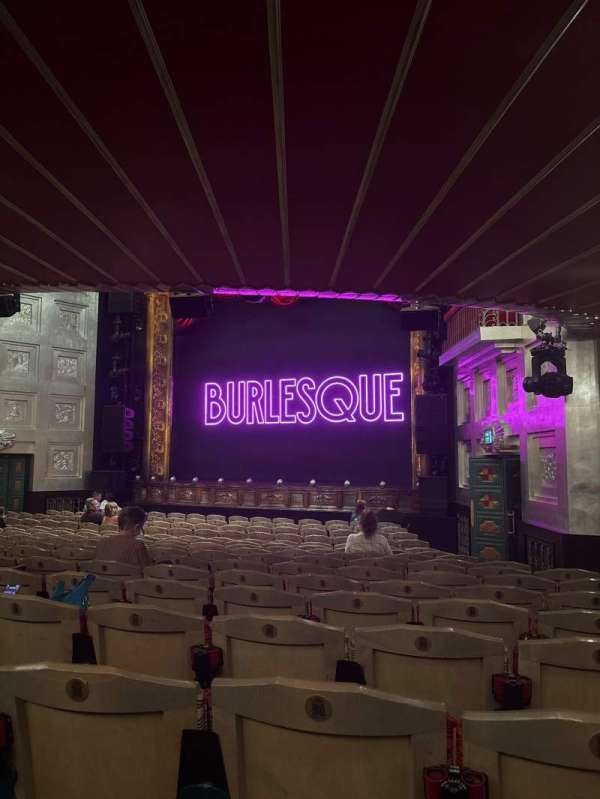 Savoy Theatre, section: Stalls, row: P, seat: 1