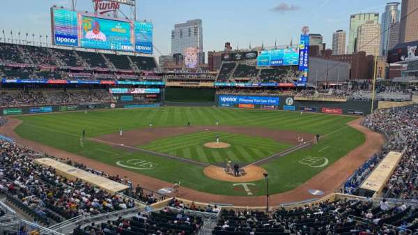 Target Field, section: J, row: 1, seat: 7
